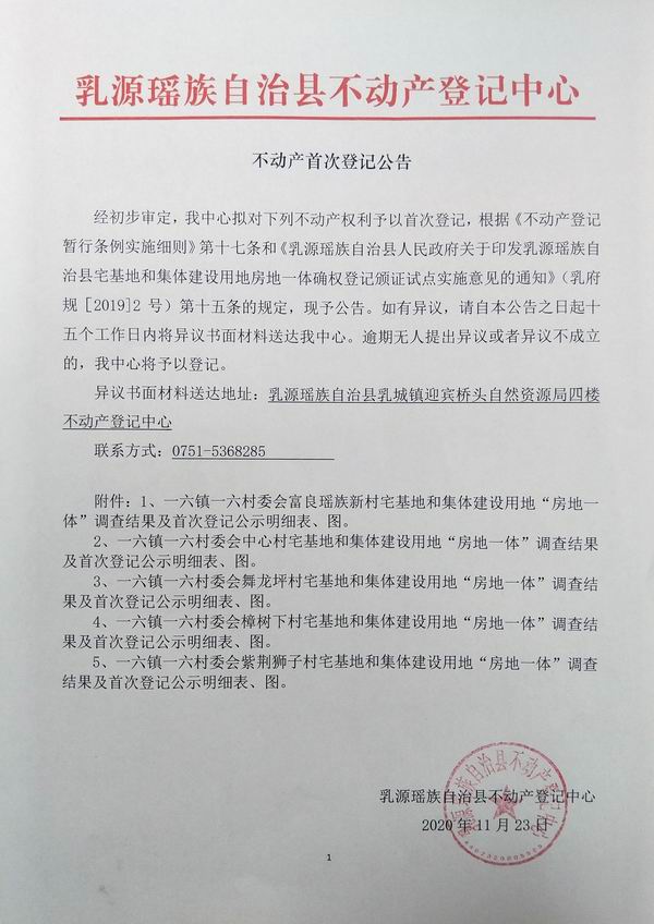 不动产首次登记公告（一六镇一六村委会房地一体登记）.jpg