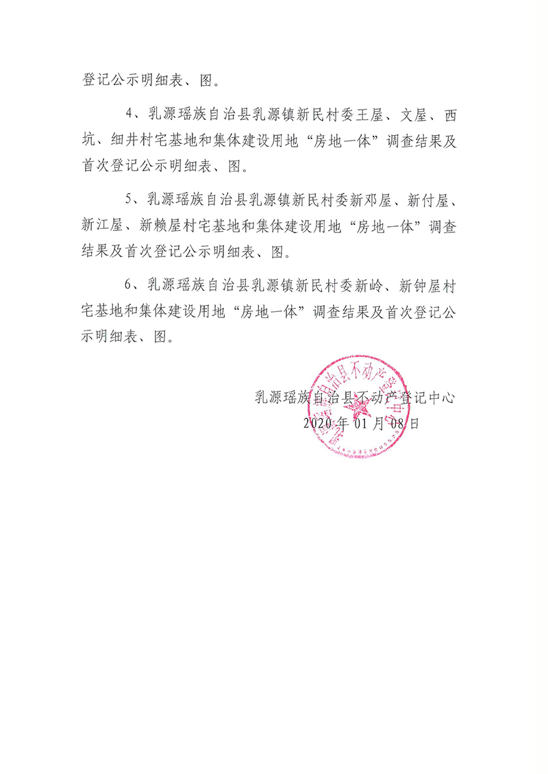 不动产首次登记公告(乳城镇新民村委村房地一体登记）2.jpg