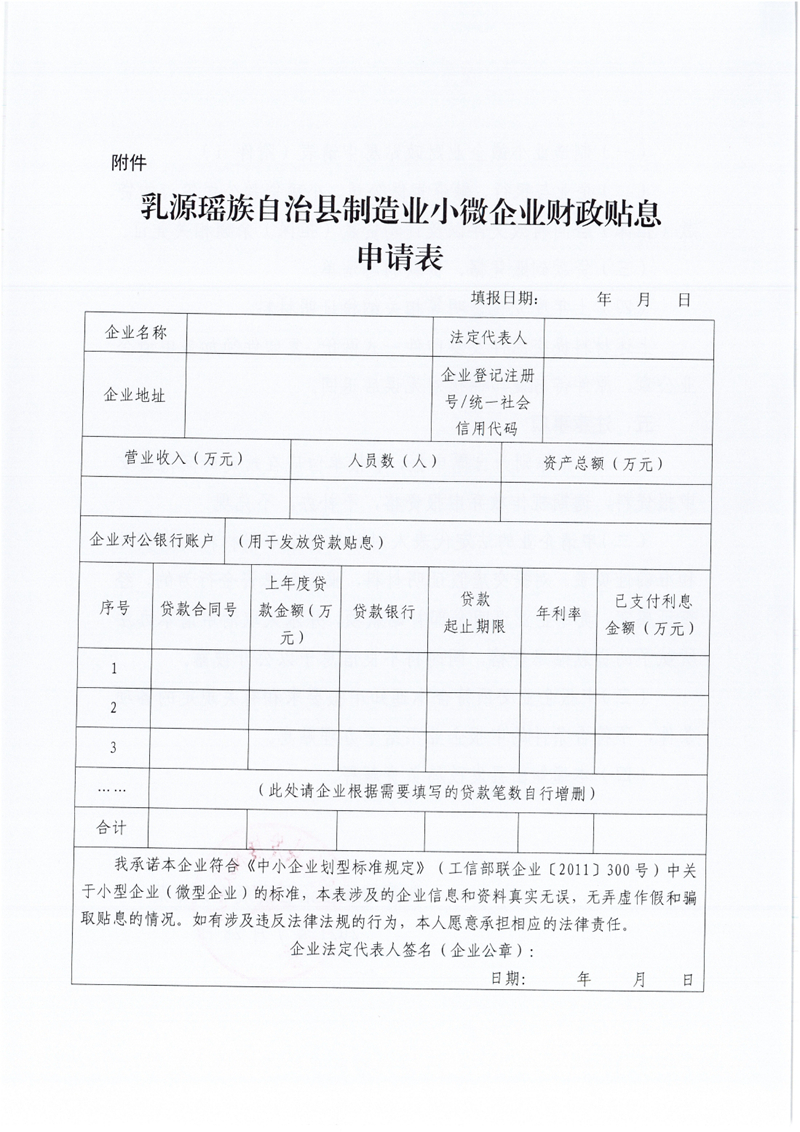 关于乳源瑶族自治县开展2020年制造业小微企业财政贴息项目申报的通知0003.jpg