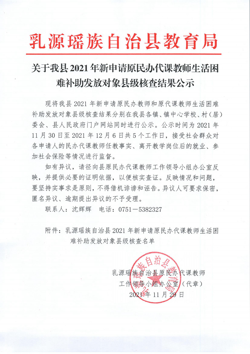 关于我县2021年新申请原民办代课教师生活困难补助发放对象县级核查结果的公示_00(1).jpg