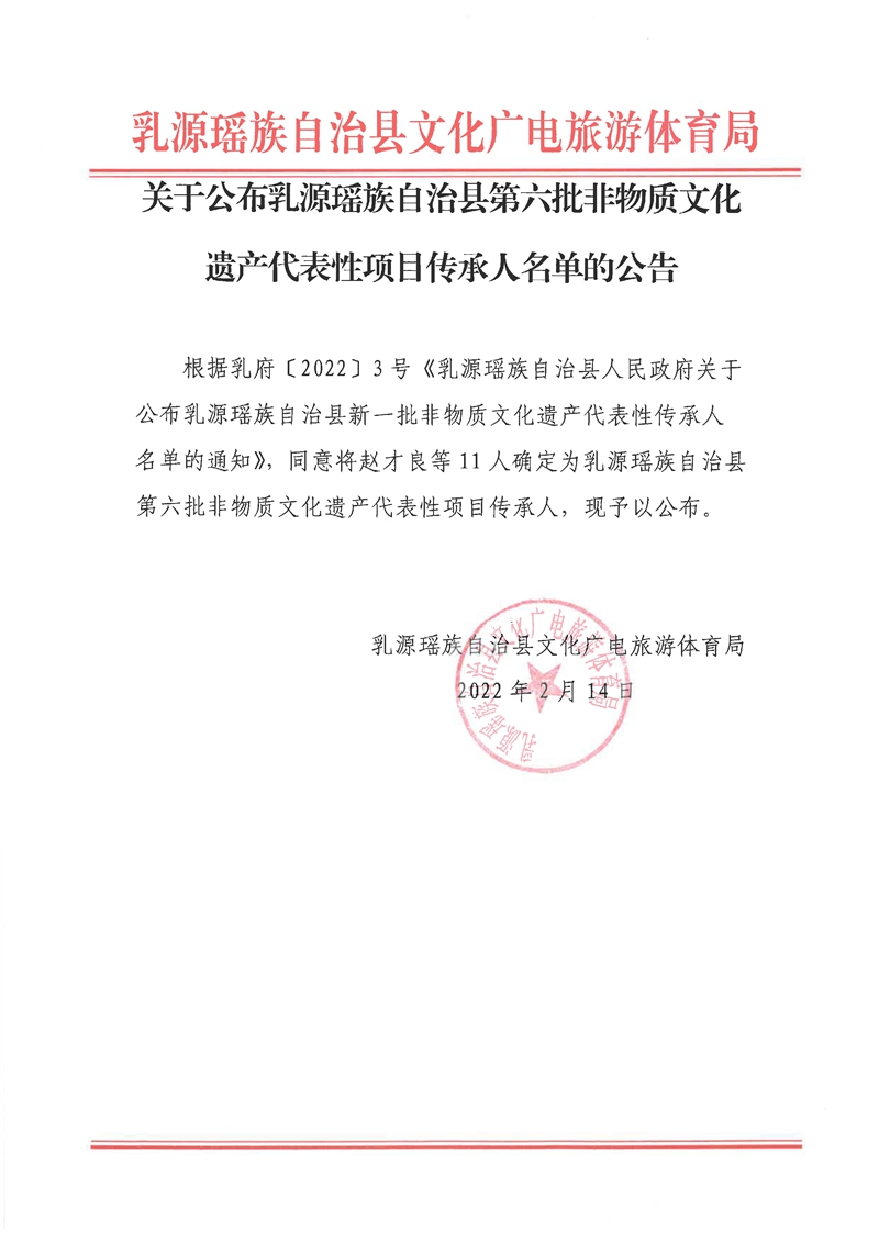 021515164076_0关于公布乳源瑶族自治县第六批非物质文化遗产代表性项目传承人名单的公告_1.Jpeg
