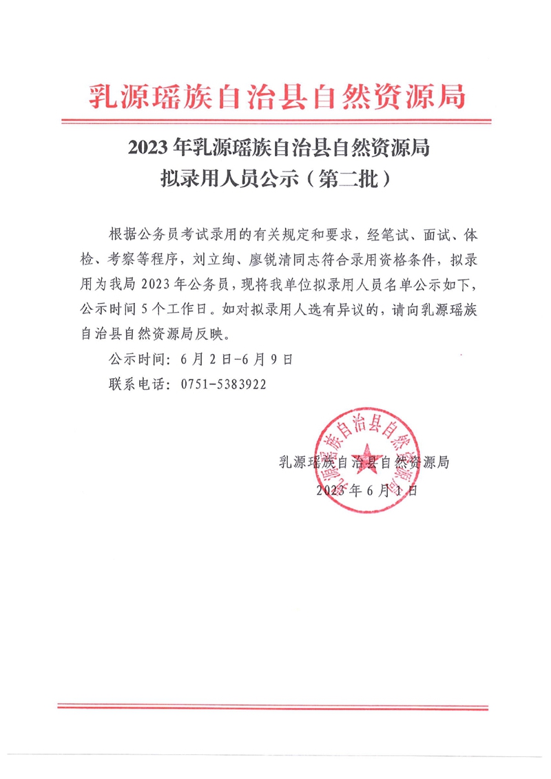 乳源瑶族自治县自然资源局新录用公务员公示（第二批）0000.jpg