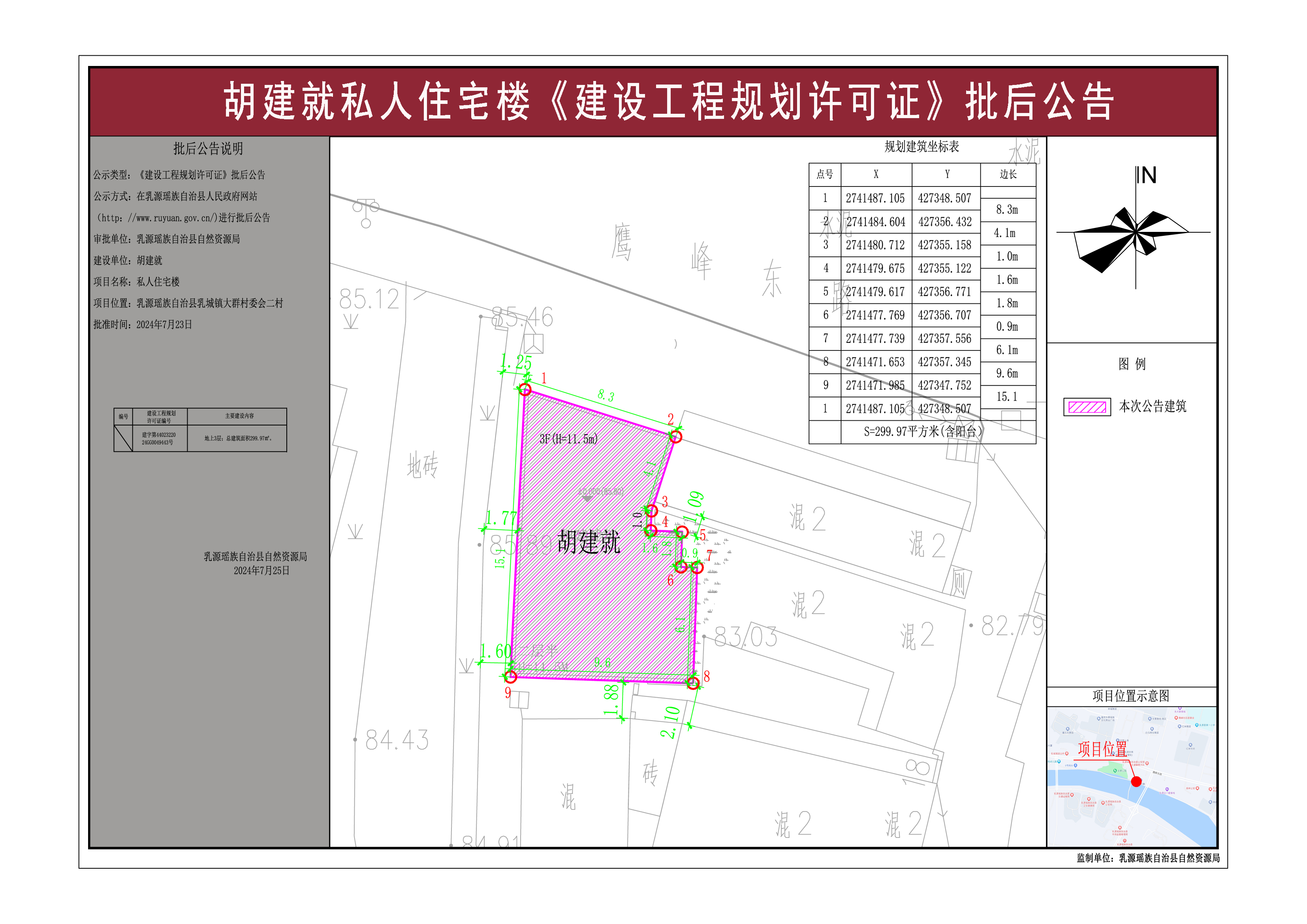 胡建就私人住宅楼《建设工程规划许可证》批后公告.jpg